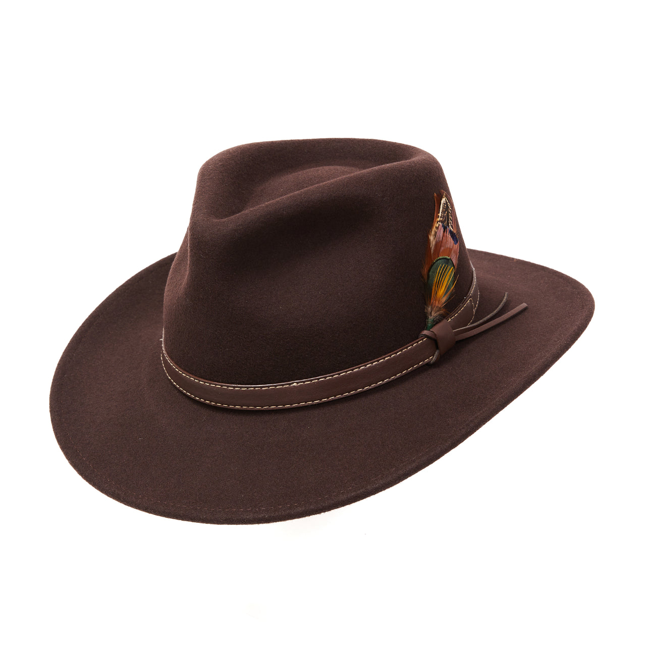 CITY HATTERS Ronald Country Hat BROWN