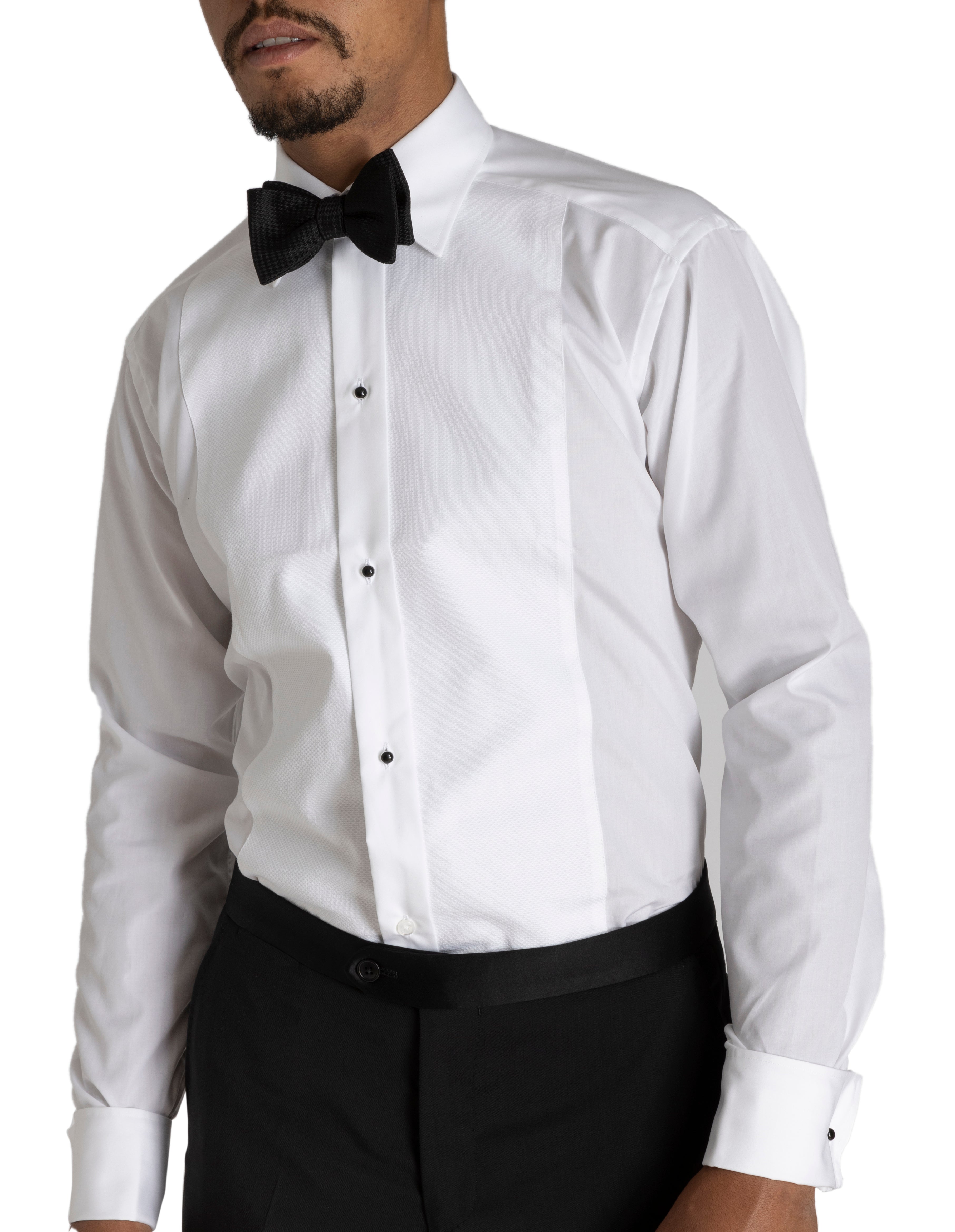 HENRY SARTORIAL Slim Fit Dinner Shirt WHITE