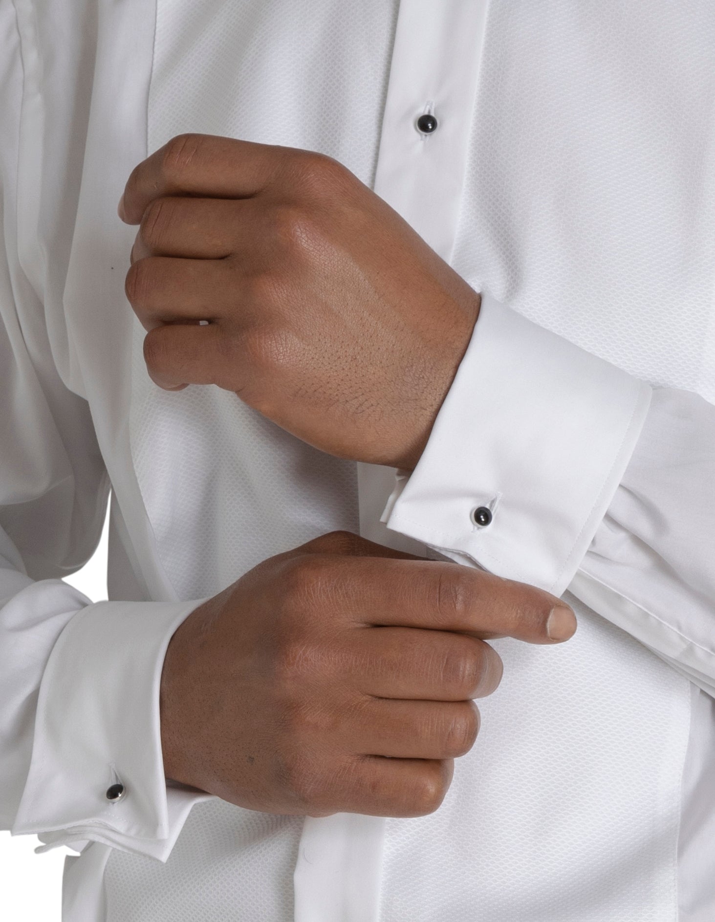 HENRY SARTORIAL Tailored Fit Dinner Shirt WHITE