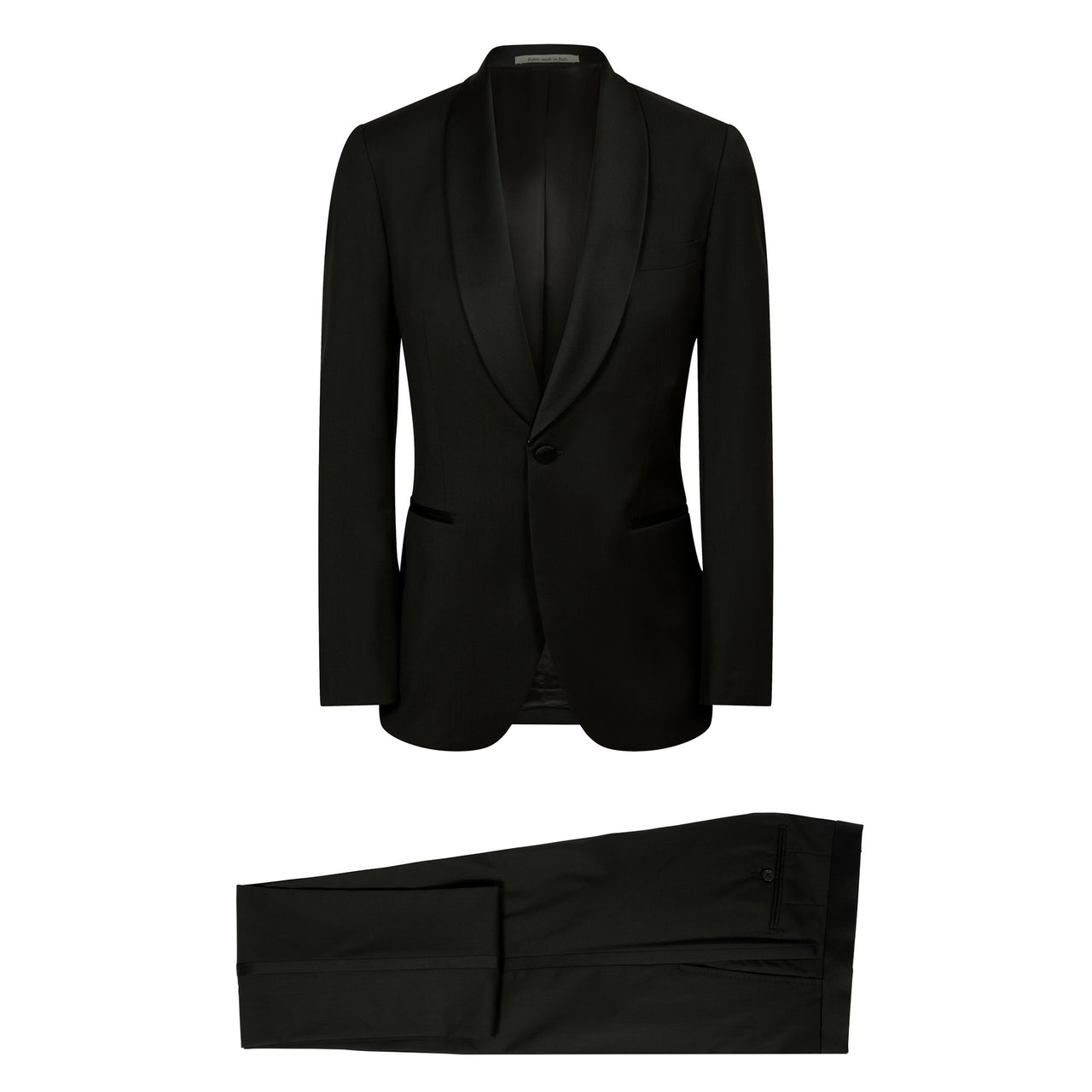 HENRY SARTORIAL Shawl Collar Dinner Suit BLACK LG