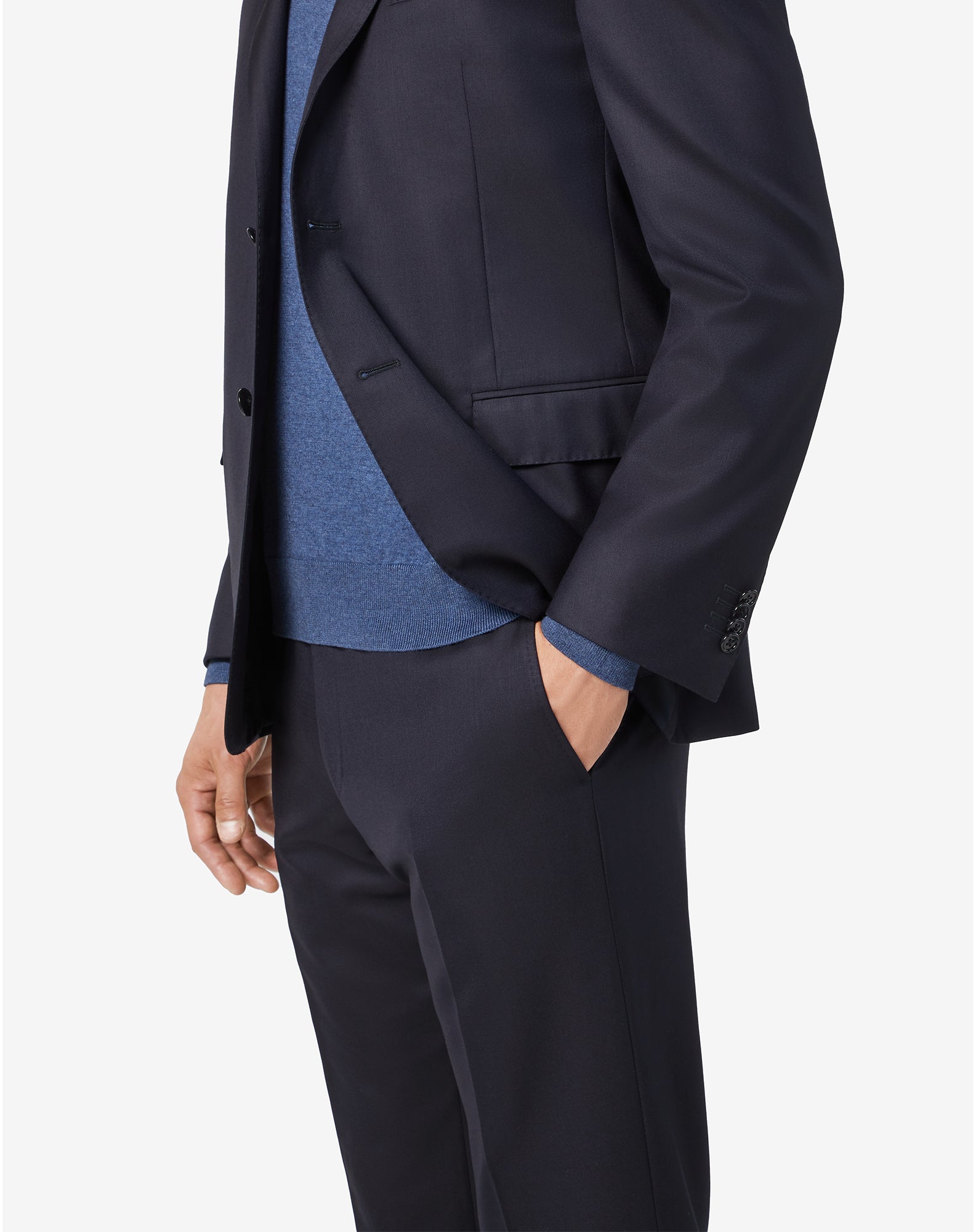 CORNELIANI Leader Wool Suit NAVY REG