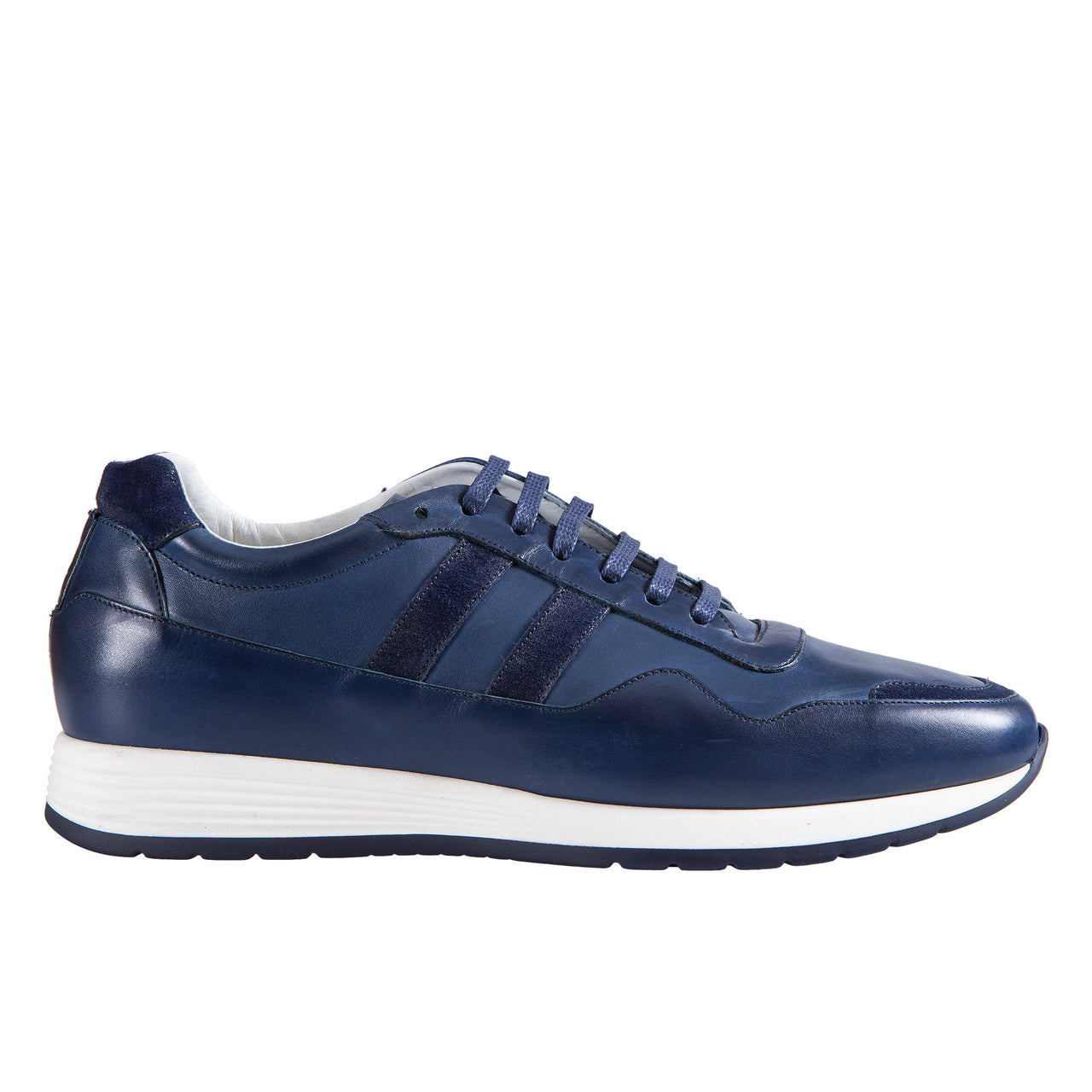 MORESCHI BUTERFLY LEATHER SNEAKER ROYAL BLUE