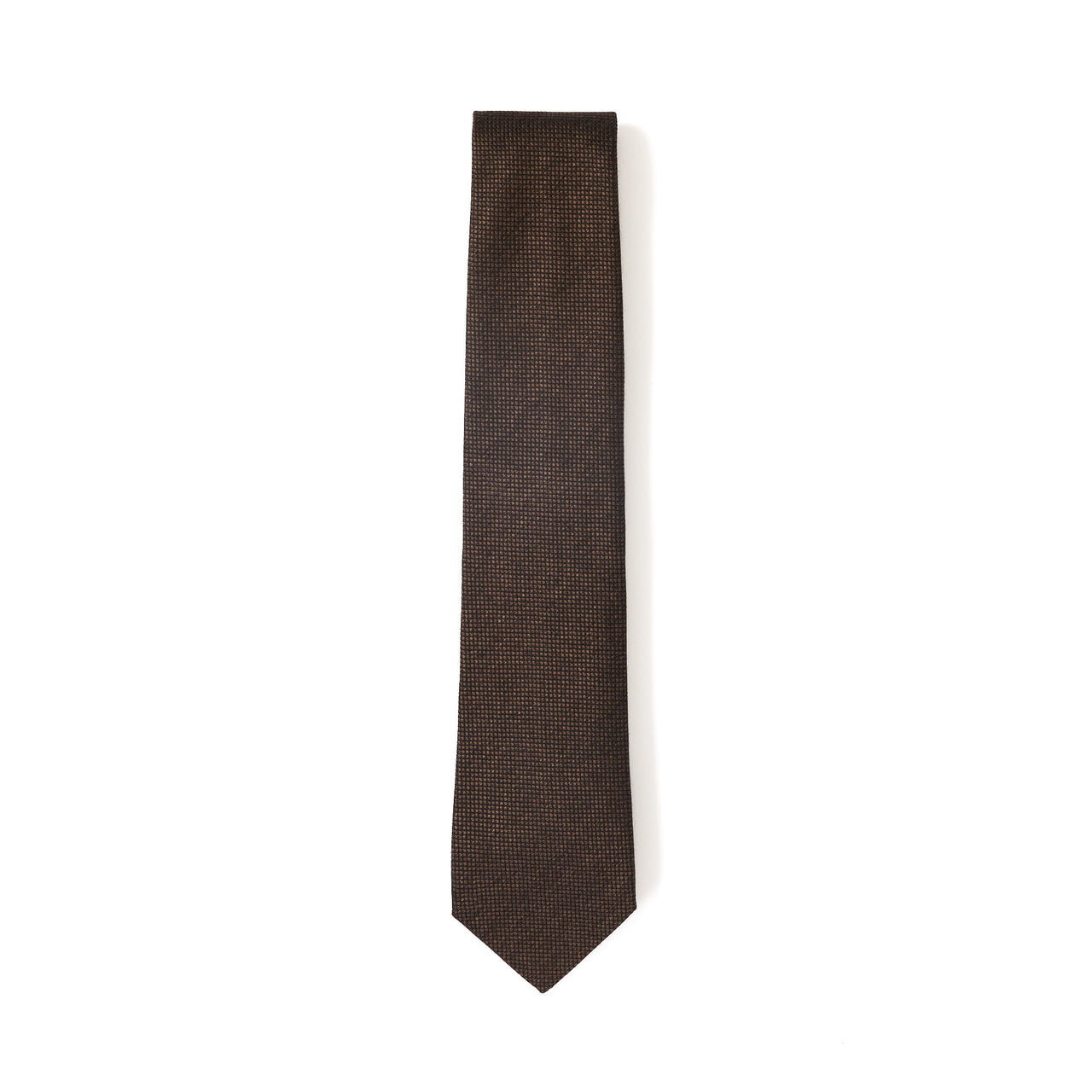 HENRY SARTORIAL 60/40 Silk/Cotton Tie BROWN