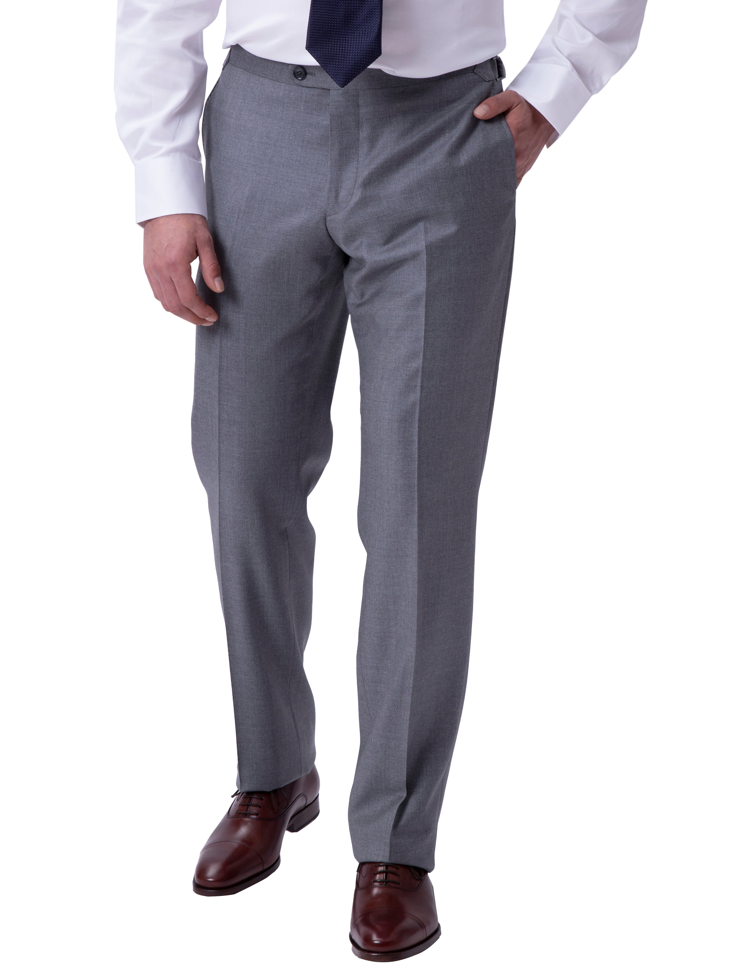 HENRY SARTORIAL Westminster Vitale Barberis Canonico Peak Lapel Wool Suit GREY REG