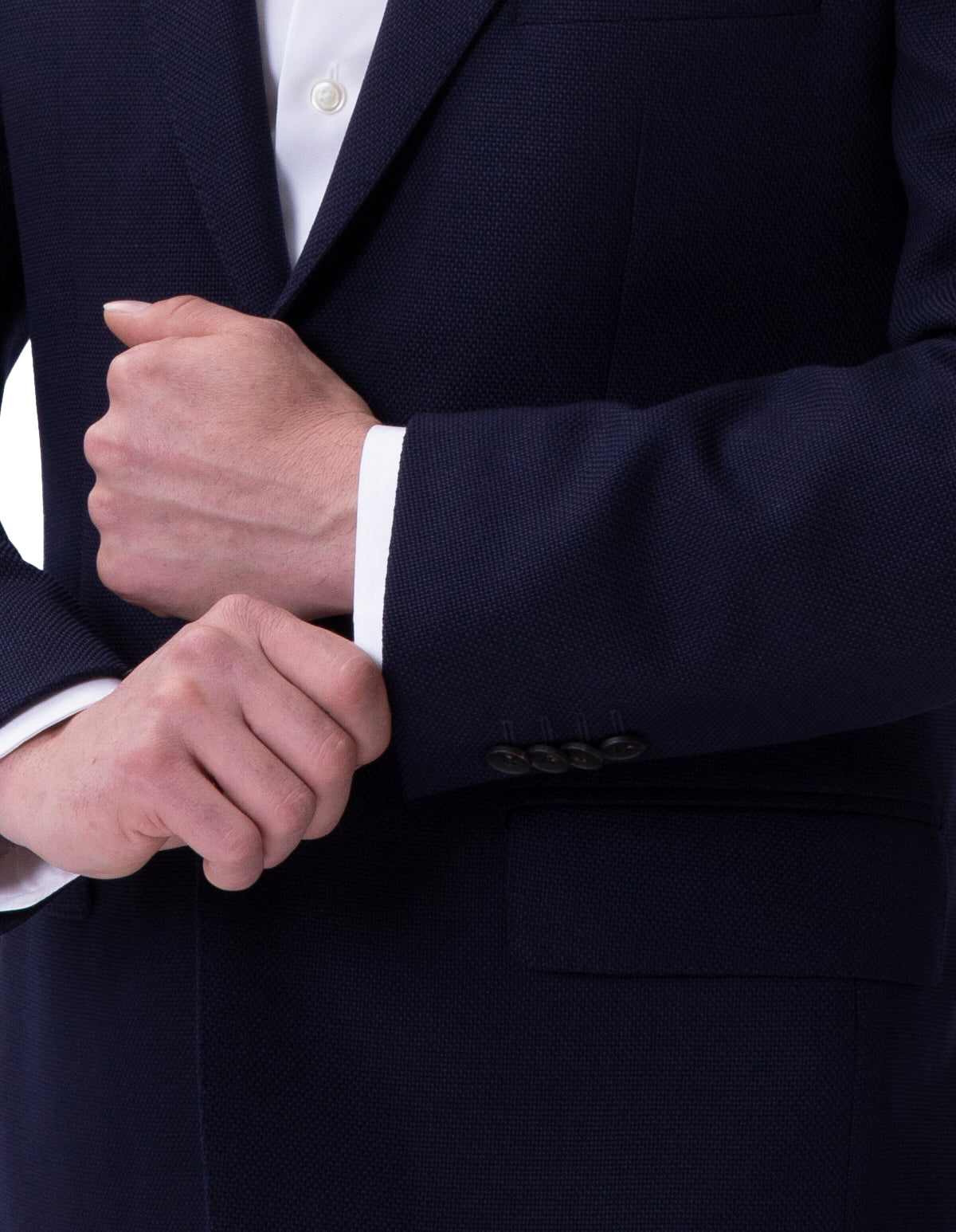 HENRY SARTORIAL London High Twist Travel Blazer INDIGO SH