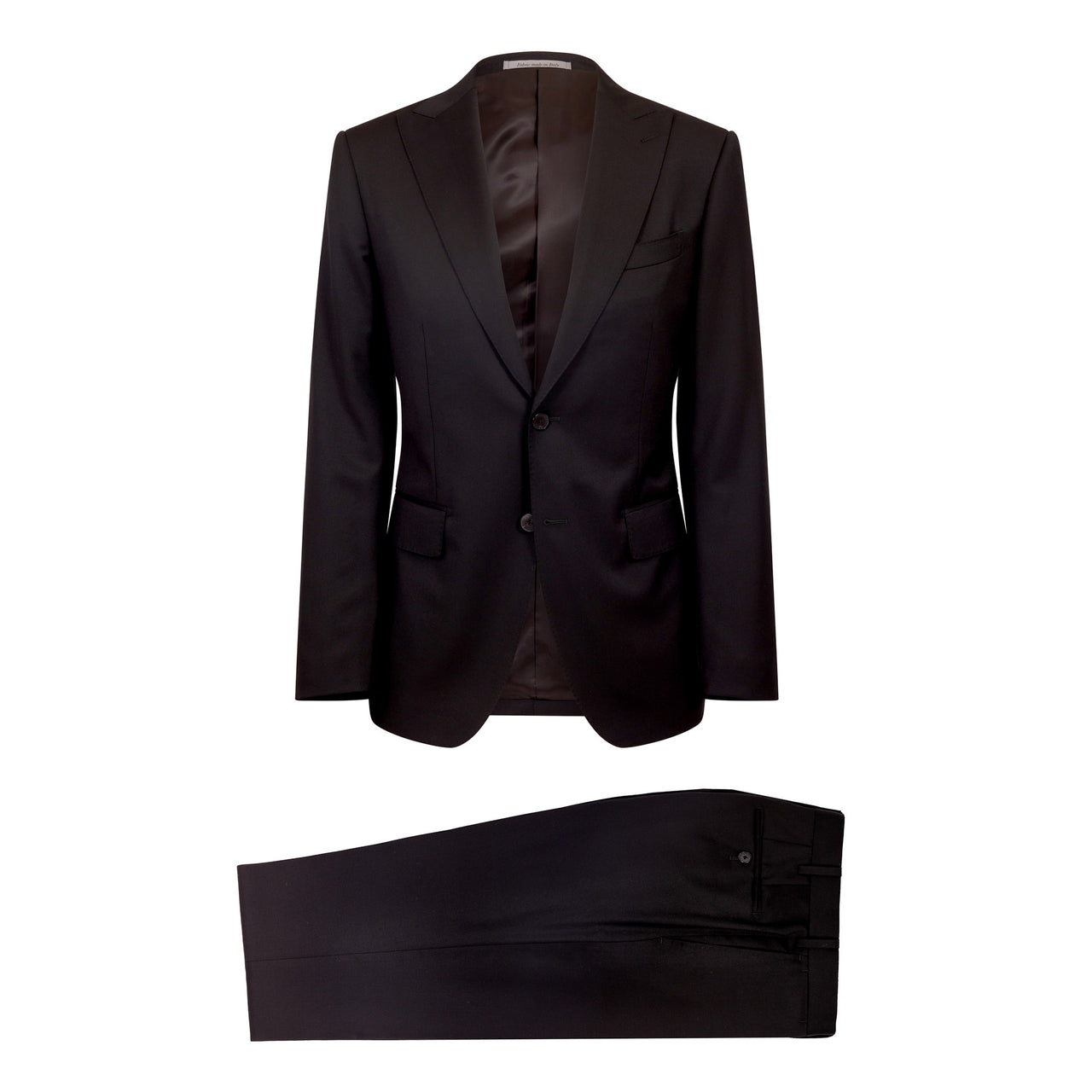 HENRY SARTORIAL Graduate Peak Lapel Suit BLACK REG