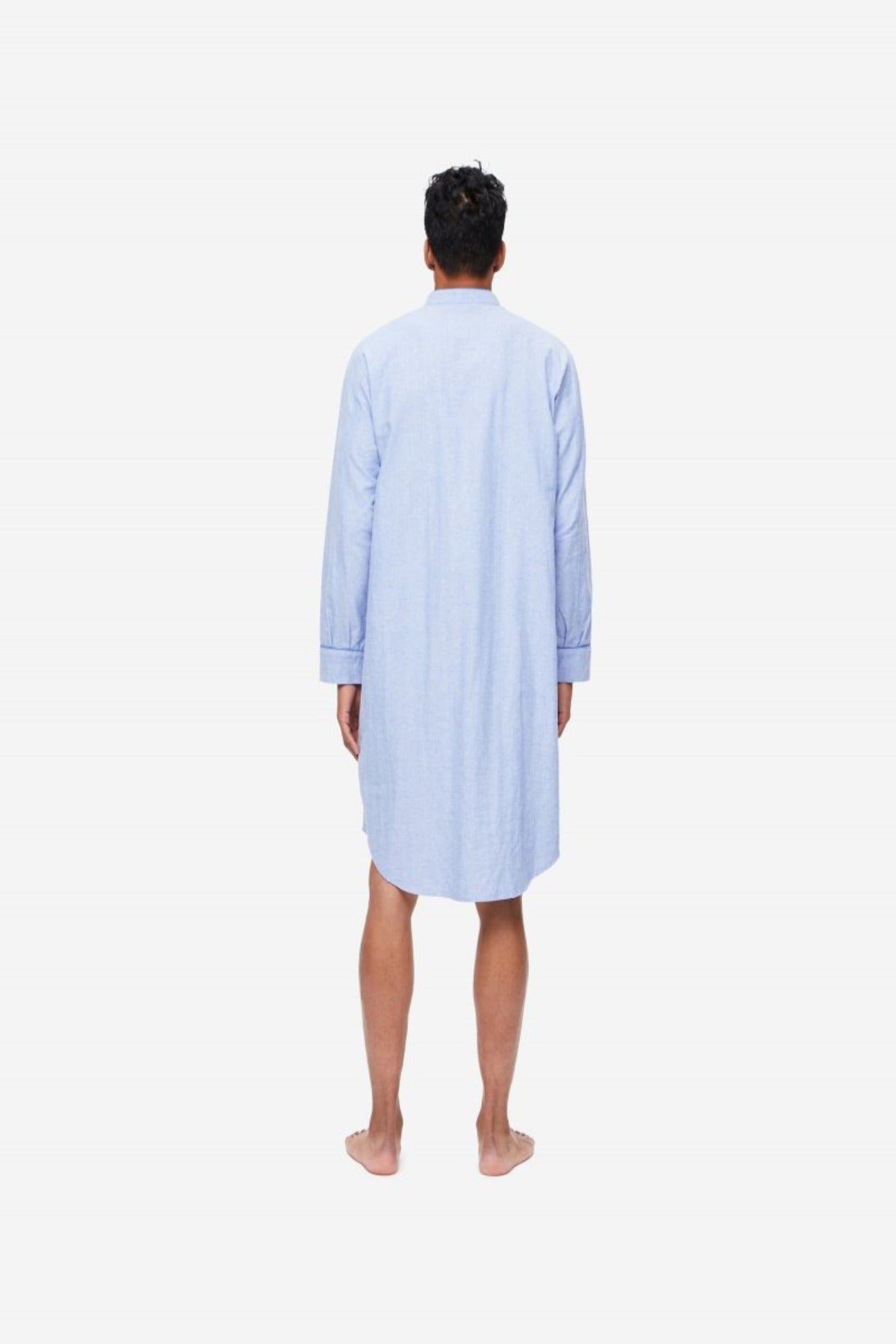DEREK ROSE ARRAN 24 NIGHTSHIRT BLUE - Henry Bucks