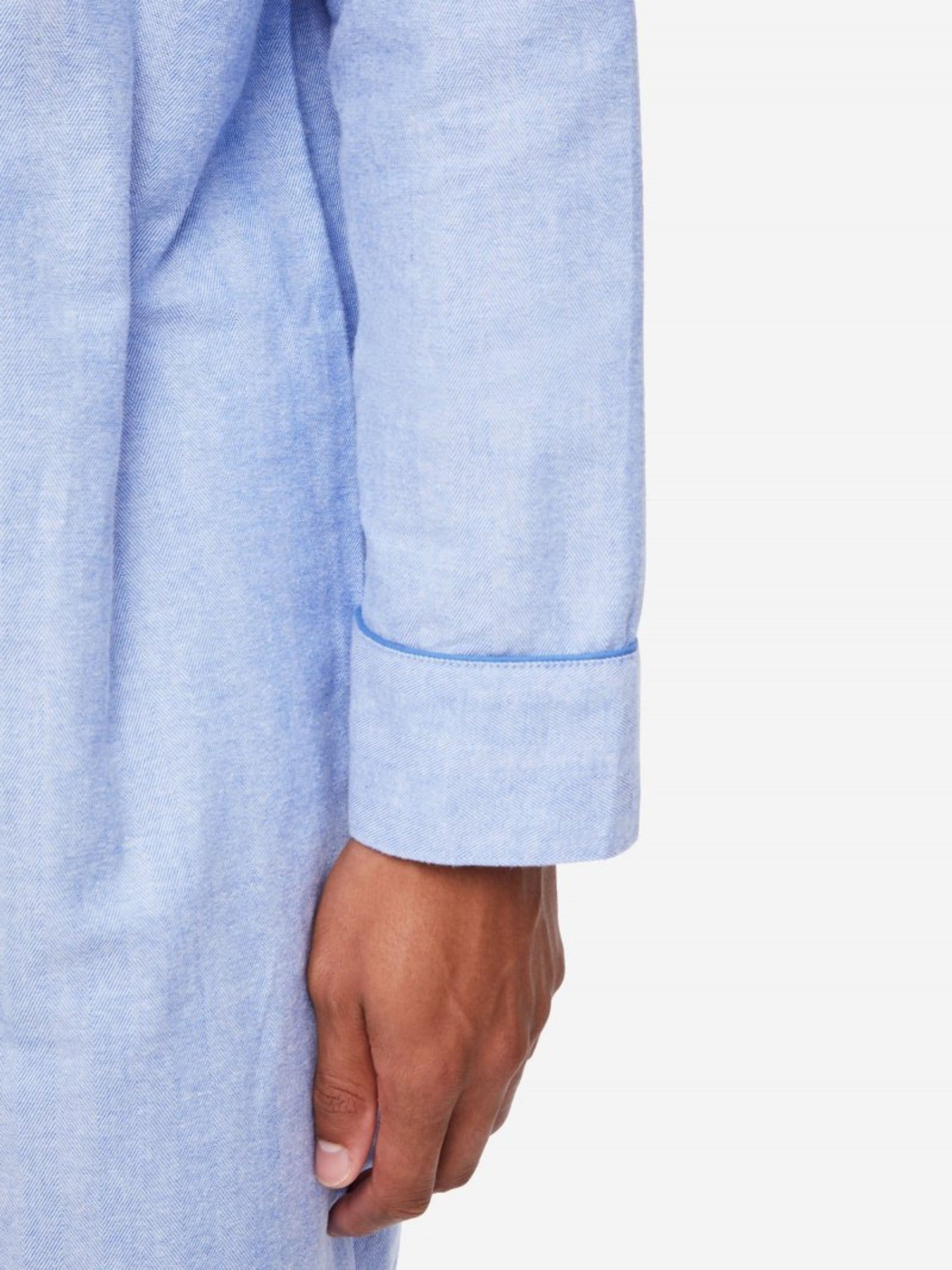 DEREK ROSE ARRAN 24 NIGHTSHIRT BLUE - Henry Bucks