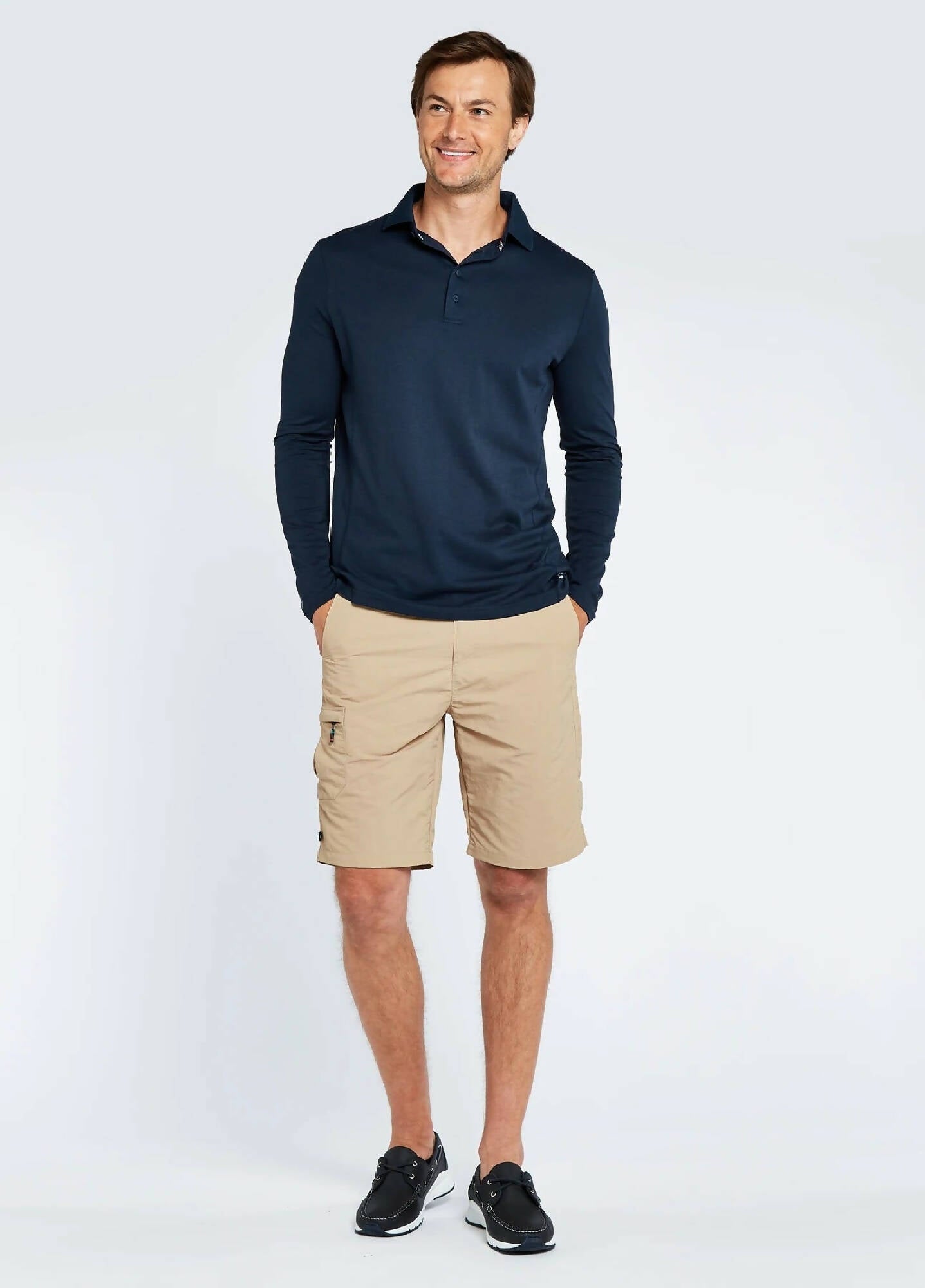 DUBARRY Freshford Long Sleeve Polo NAVY (Online only*) - Henry Bucks