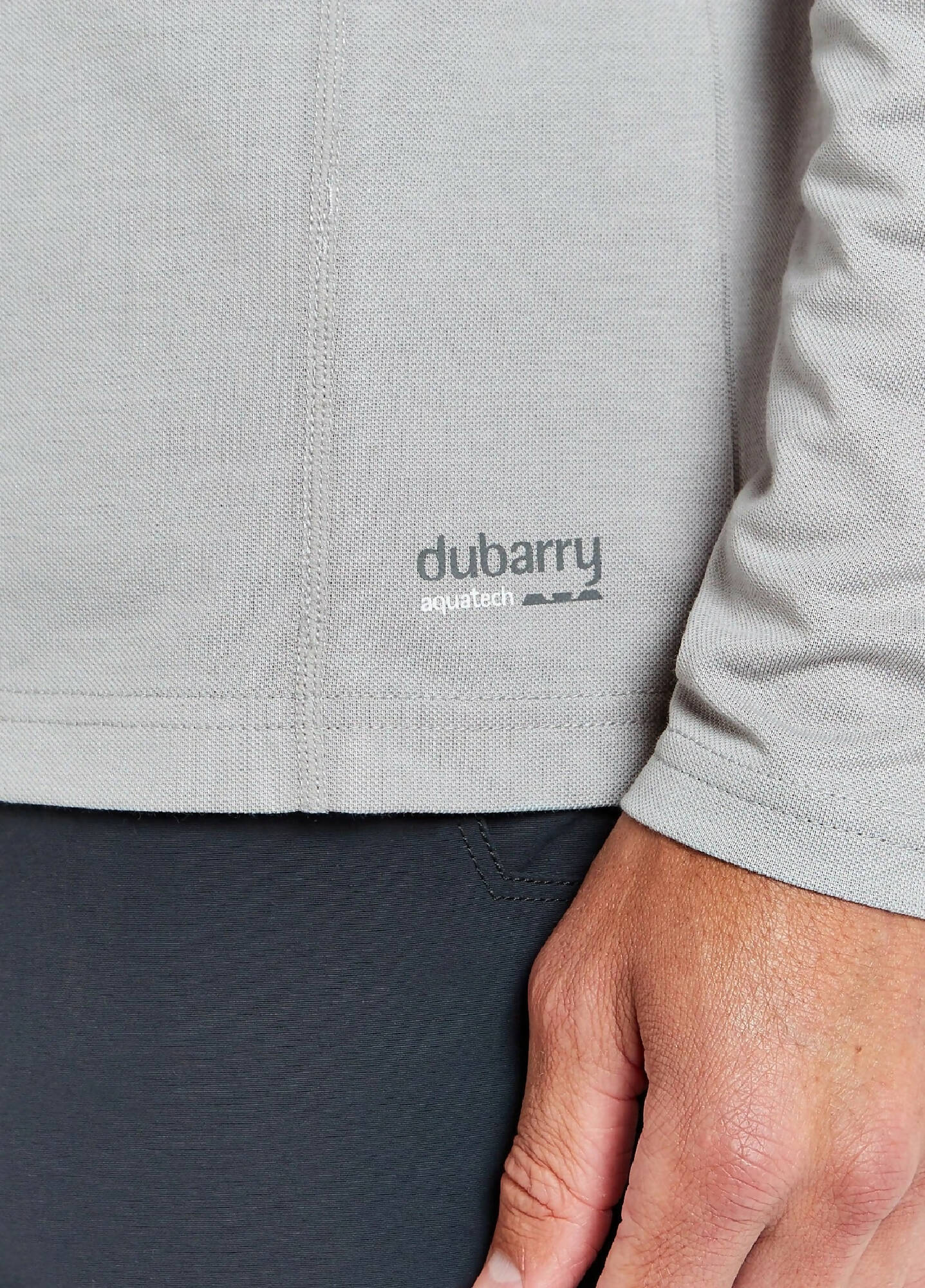 DUBARRY Freshford Long Sleeve Polo PLATINUM (Online only*) - Henry Bucks