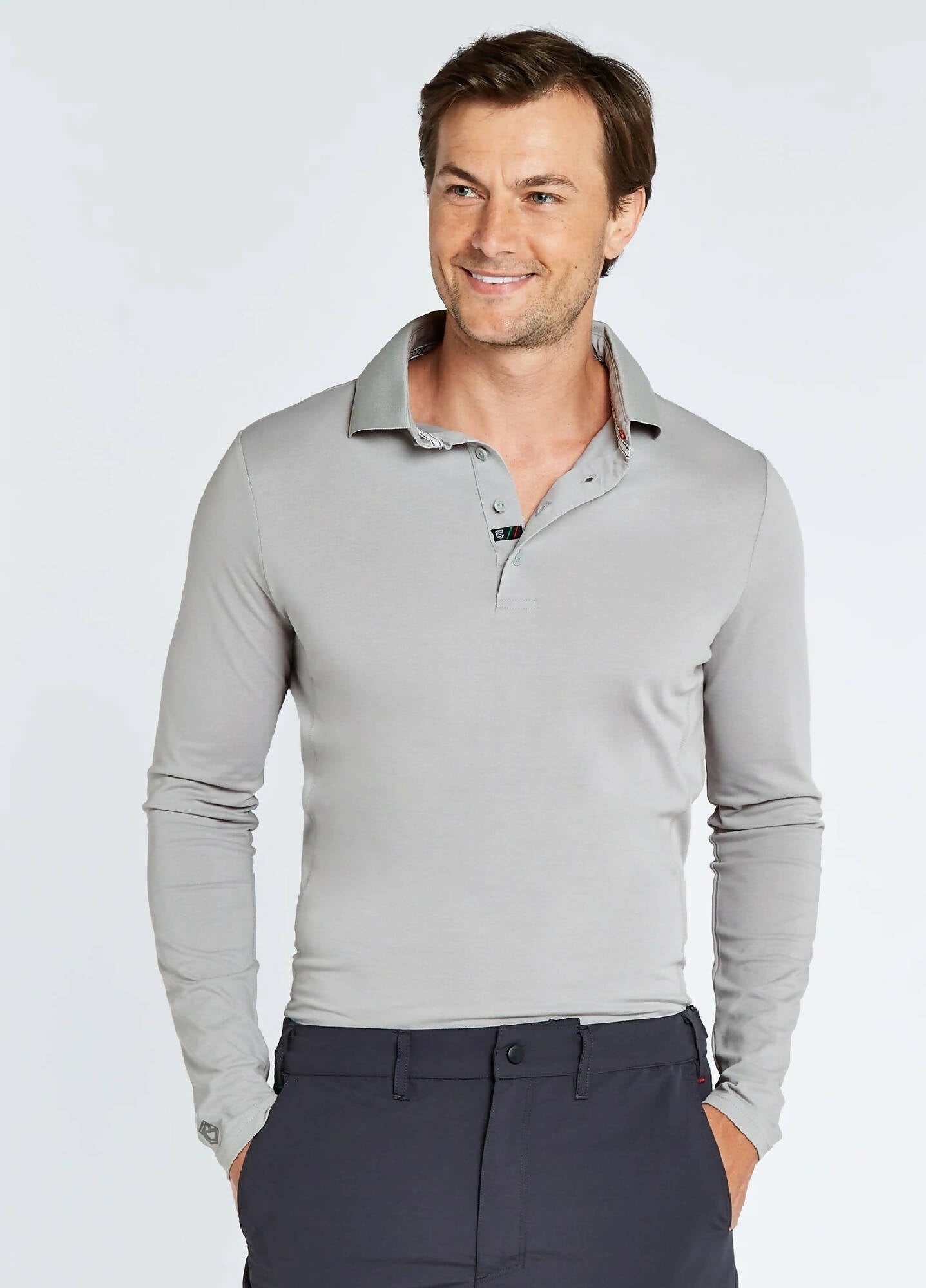 DUBARRY Freshford Long Sleeve Polo PLATINUM (Online only*) - Henry Bucks