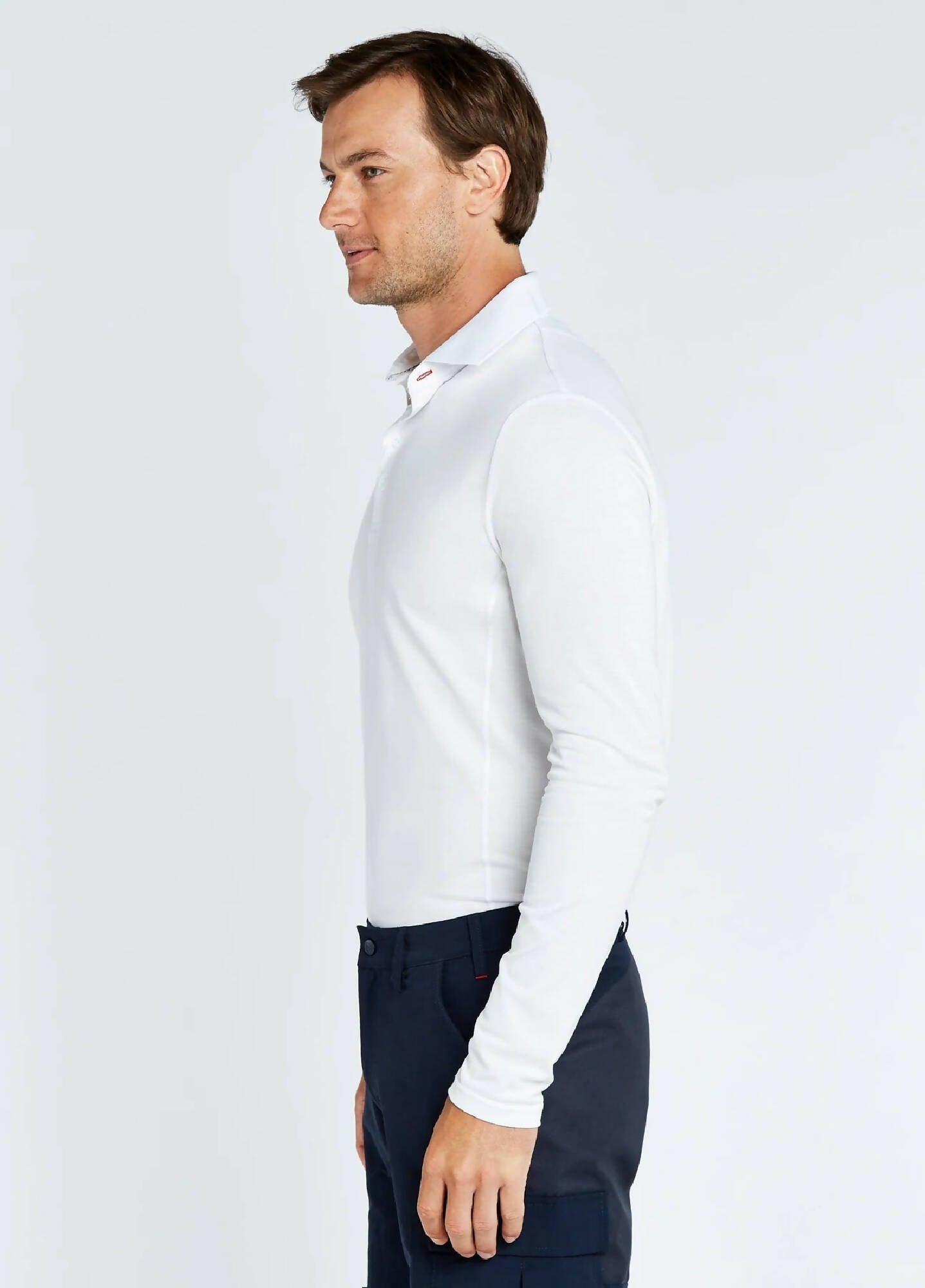 DUBARRY Freshford Long Sleeve Polo WHITE (Online only*) - Henry Bucks
