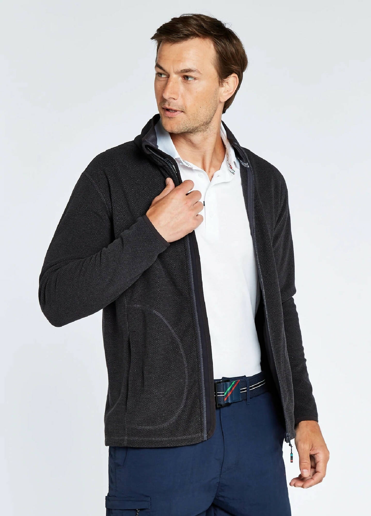 DUBARRY Mustique Full - zip Fleece GRAPHITE (Online only*) - Henry Bucks