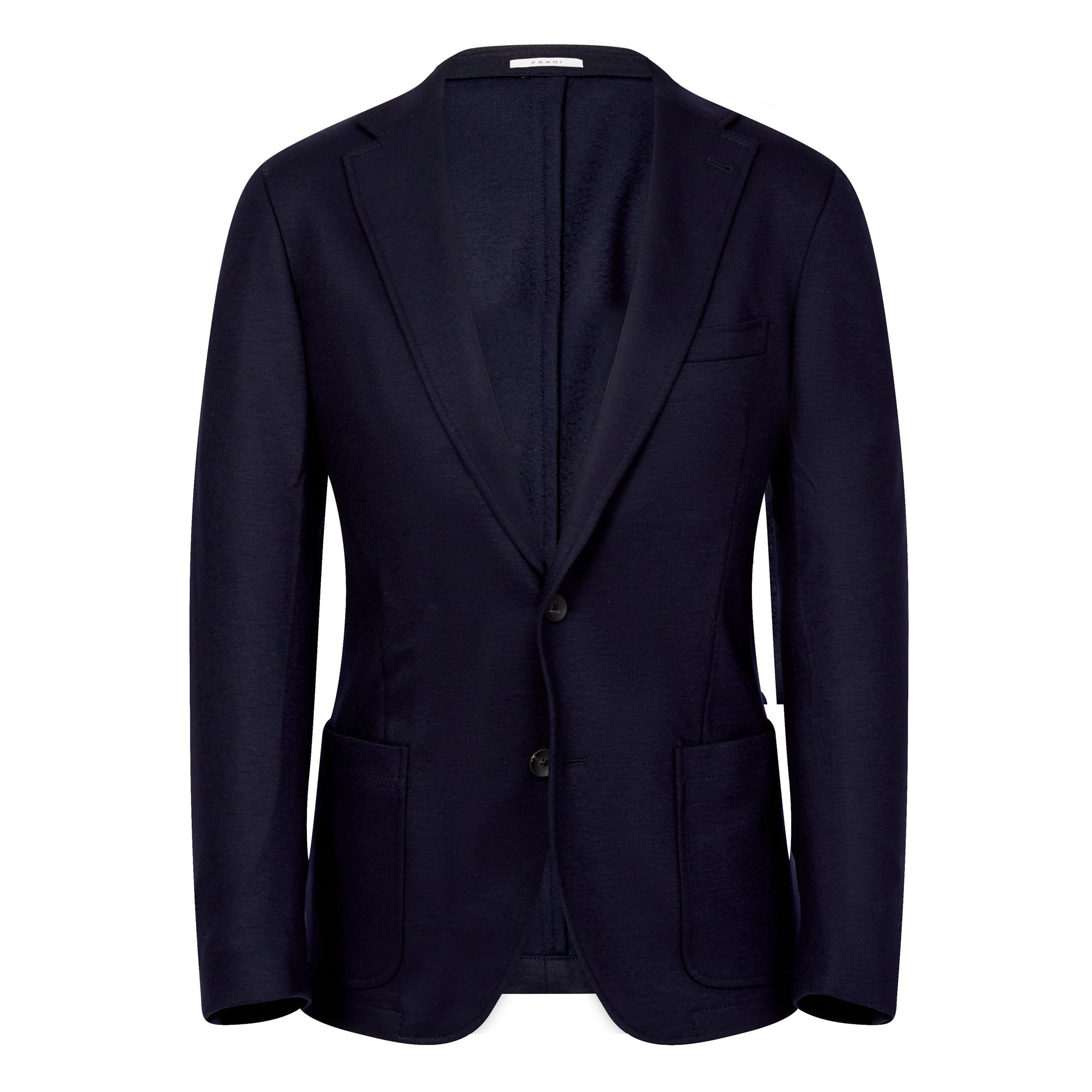 FRADI Wool Flannel Stretch Blazer Jacket NAVY - Henry Bucks