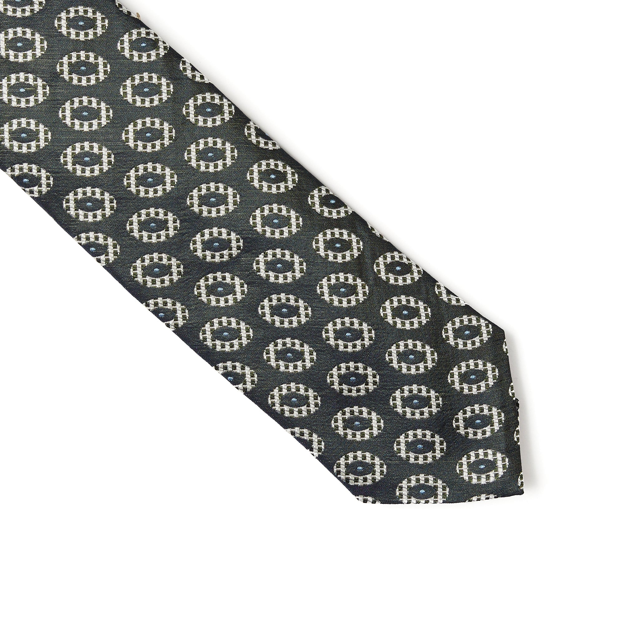 HENRY SARTORIAL 3 Fold Silk Platinum Tie CHARCOAL - Henry Bucks