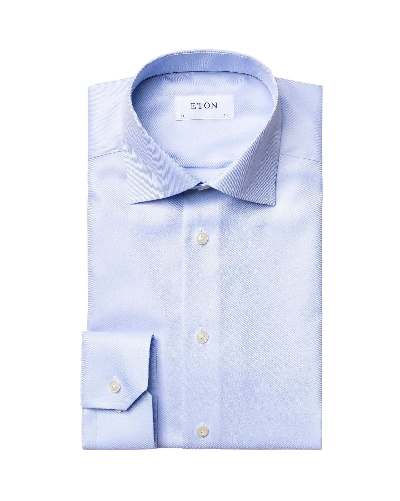 ETON Textured Twill Shirt LIGHT BLUE