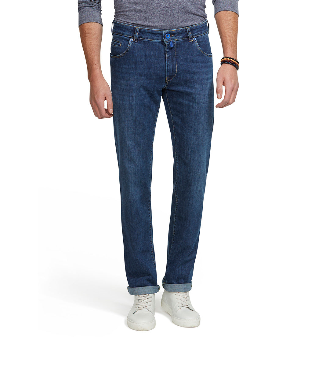 MEYER HOSEN M5 Stretch Fair Trade Regular Denim Jeans BLUE STONE