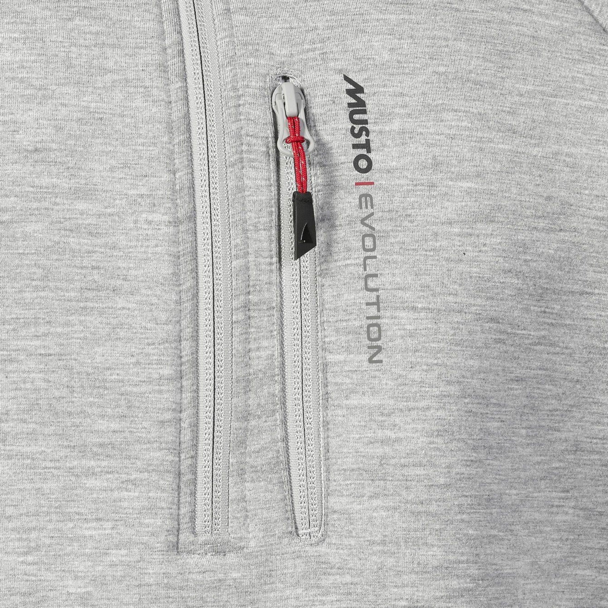 MUSTO EVO 1/2 ZIP TECH SWEATER PLATINUM (Online Only*) - Henry Bucks