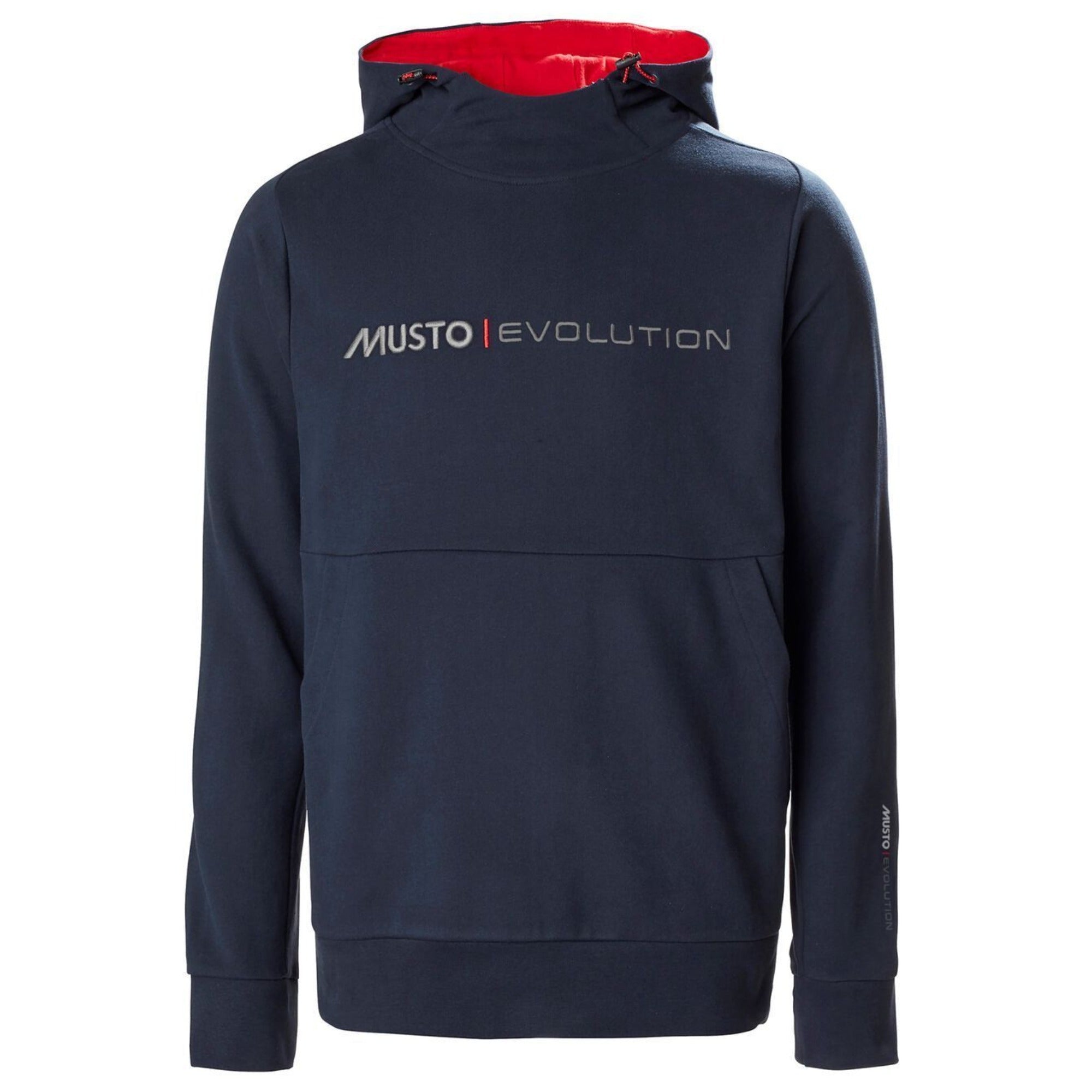 MUSTO EVOLUTION LOGO HOODIE NAVY (Online Only*) - Henry Bucks