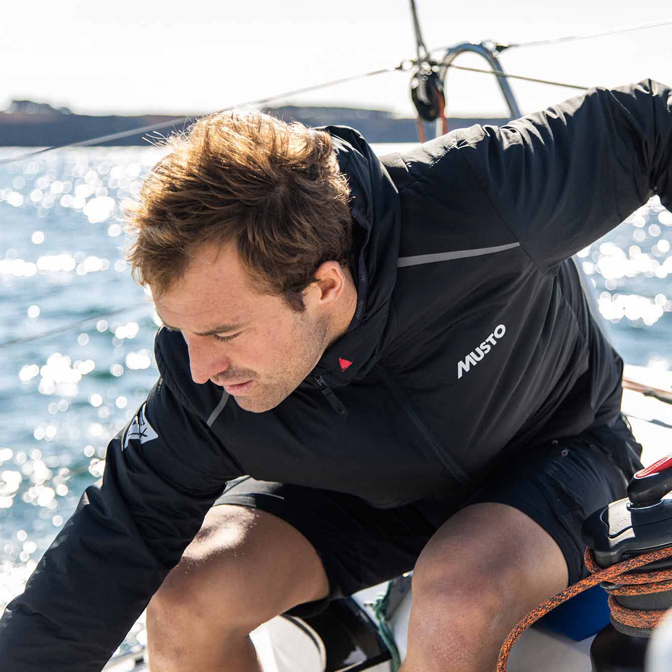 MUSTO LPX PL STRETCH MIDLAYER BLACK (Online Only*) - Henry Bucks